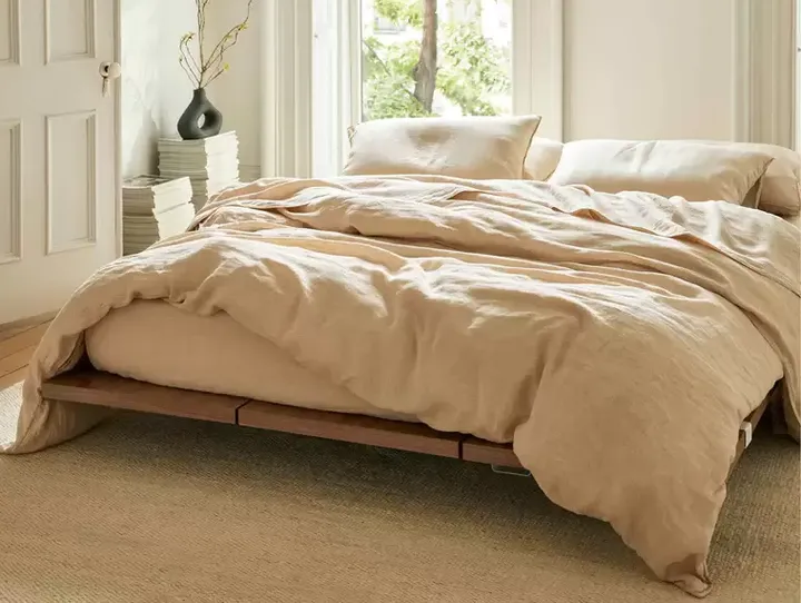 A washed linen duvet bundle from Brooklinen, currently 44% off with the bundle savings.