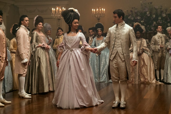 "Queen Charlotte: A Bridgerton Story" on Netflix.