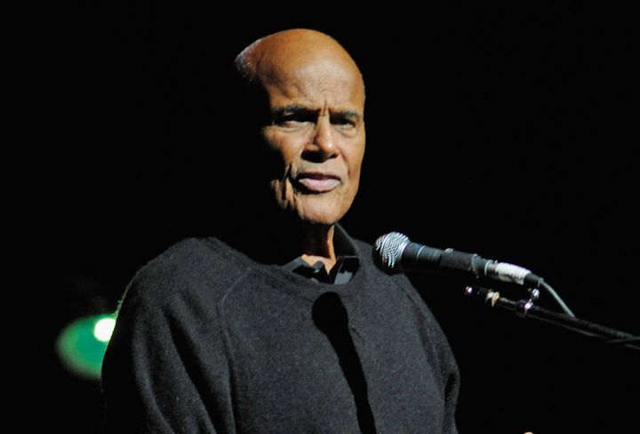 Harry Belafonte performs at the "Bring Leonard Peltier Home 2012" concert at the Beacon Theatre on Dec. 14, 2012, in New York City.