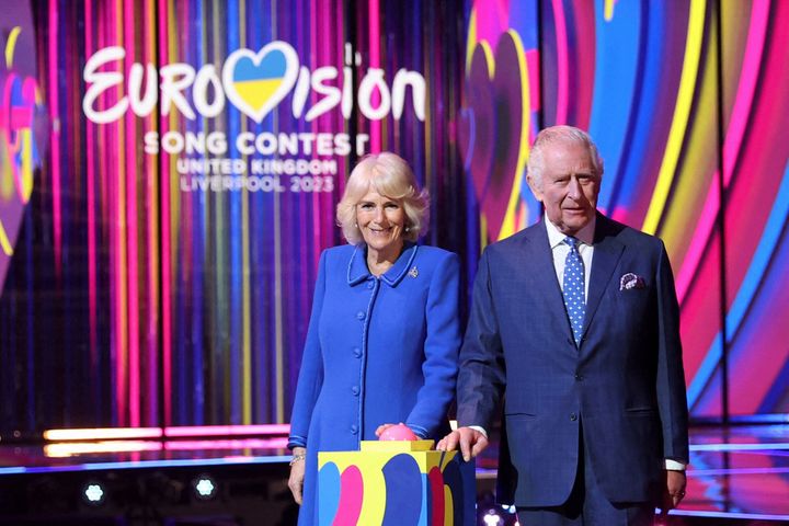 King Charles and the Queen Consort lit up more than just the Eurovision stage with their unveiling ceremony last night