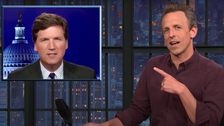 Seth Meyers Goes Balls-In On Tucker Carlson’s Weirdest ‘Investigation’