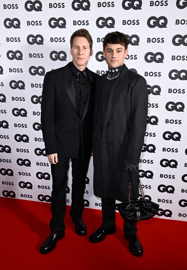 Dustin Lance Black and Tom Daley at the GQ Men Of The Year Awards last year