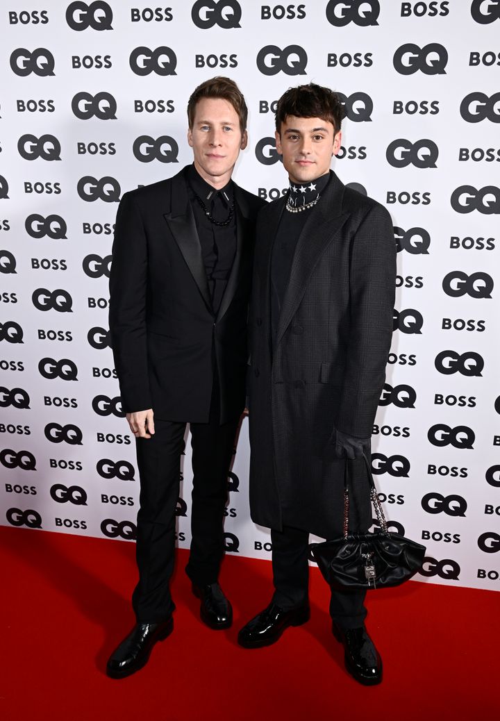 Dustin Lance Black and Tom Daley at the GQ Men Of The Year Awards last year