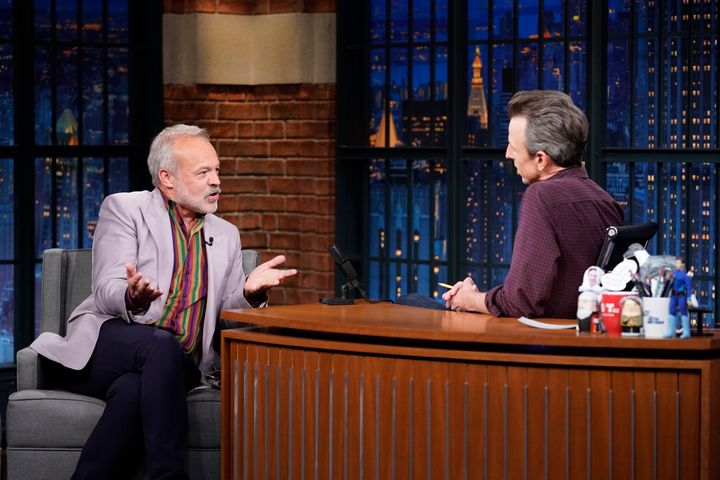 Graham in the Late Night With Seth Meyers studio