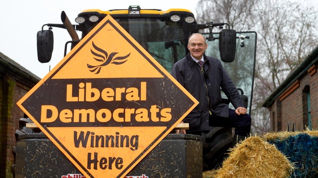 Ed Davey hopes to take another chunk out of the blue wall.