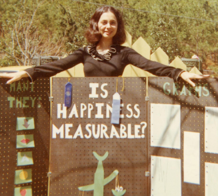 My mother was a cult leader at her funeral, one of her followers put a curse on me The author in high school with a science fair project she made.