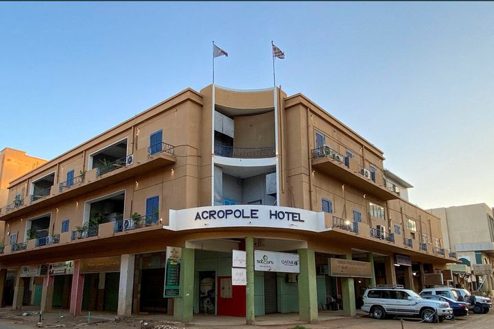 Άποψη του ξενοδοχείου Acropole στο Χαρτούμ, Σουδάν, 28 Απριλίου 2023. Παύλος Παγουλάτος/Φυλλάδιο μέσω REUTERS
