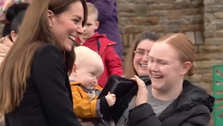 Kate Middleton Lets A Baby Steal Her Handbag During Adorable Meet-And-Greet