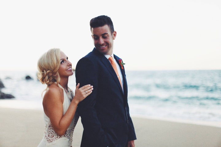 The author and Jesse photographed just after they tied the knot in San Pancho, Nayarit, Mexico, in 2014.