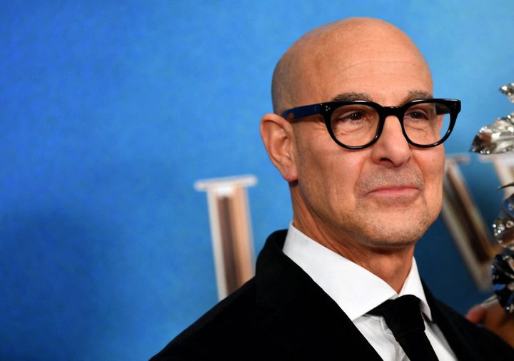 Stanley Tucci arrives for the premiere of "I Wanna Dance With Somebody" in New York City on Dec. 13, 2022.