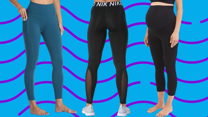 High-waisted leggings with pockets, Nike training leggings and maternity leggings.