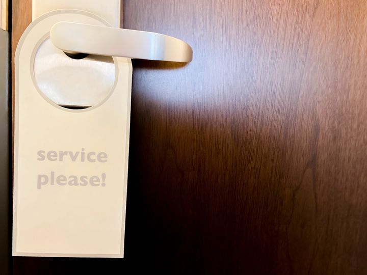Leaving out the "do not disturb" sign during your entire stay does not make a housekeeper's job easier.