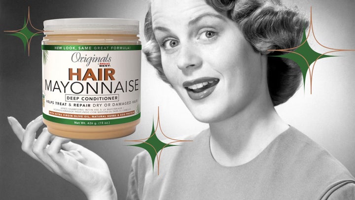 <a href="https://www.amazon.com/Africas-Best-Mayonnaise-Ounce-443ml/dp/B01IAFHWUM?tag=tessaflores-20&ascsubtag=645042c3e4b039ec4e86759c%2C-1%2C-1%2Cd%2C0%2C0%2Chp-fil-am%3D0%2C0%3A0%2C0%2C0%2C0" target="_blank" data-affiliate="true" role="link" data-amazon-link="true" rel="sponsored" class=" js-entry-link cet-external-link" data-vars-item-name="Hair Mayonnaise" data-vars-item-type="text" data-vars-unit-name="645042c3e4b039ec4e86759c" data-vars-unit-type="buzz_body" data-vars-target-content-id="https://www.amazon.com/Africas-Best-Mayonnaise-Ounce-443ml/dp/B01IAFHWUM?tag=tessaflores-20&ascsubtag=645042c3e4b039ec4e86759c%2C-1%2C-1%2Cd%2C0%2C0%2Chp-fil-am%3D0%2C0%3A0%2C0%2C0%2C0" data-vars-target-content-type="url" data-vars-type="web_external_link" data-vars-subunit-name="article_body" data-vars-subunit-type="component" data-vars-position-in-subunit="0">Hair Mayonnaise</a>, a deep conditioning mask for weak and damaged hair, is just one vintage beauty product that still rivals modern formulations.