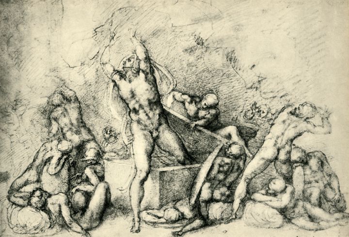 The Resurrection', circa 1532, (1943). Christ rising from the dead after his crucifixion. Drawing in the Royal Collection, Windsor Castle.