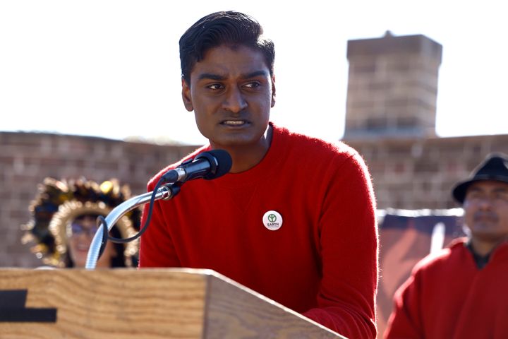 "I draw inspiration from the countless activists, leaders and trailblazers who have dedicated their lives to fighting for justice, even when it seemed impossible, in the generations before us," said Kevin Patel, pictured at a climate strike in September 2022 in New York City.
