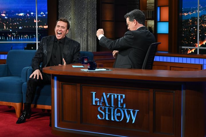 Nicolas Cage on The Late Show with Stephen Colbert