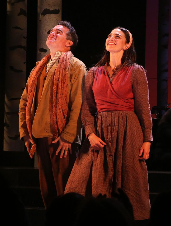Brian d’Arcy James (left) and Sara Bareilles in "Into The Woods." 