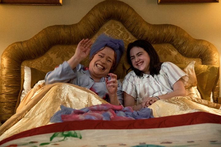 Kathy Bates as Sylvia Simon and Abby Ryder Fortson as Margaret Simon in "Are You There God? It's Me, Margaret."