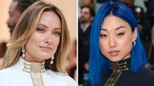 Olivia Wilde and Margaret Zhang Have Awkward Fashion Moment At 2023 Met Gala