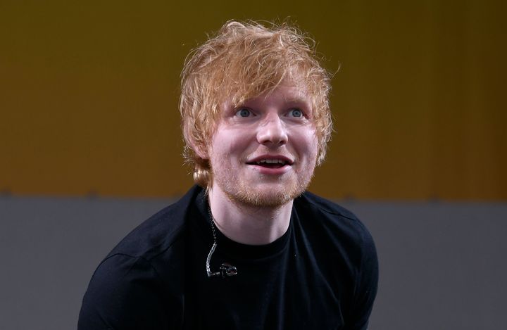 Ed Sheeran performs during the 52nd annual New Orleans Jazz & Heritage festival in New Orleans, Louisiana, on April 29. (Photo by Tim Mosenfelder/WireImage)