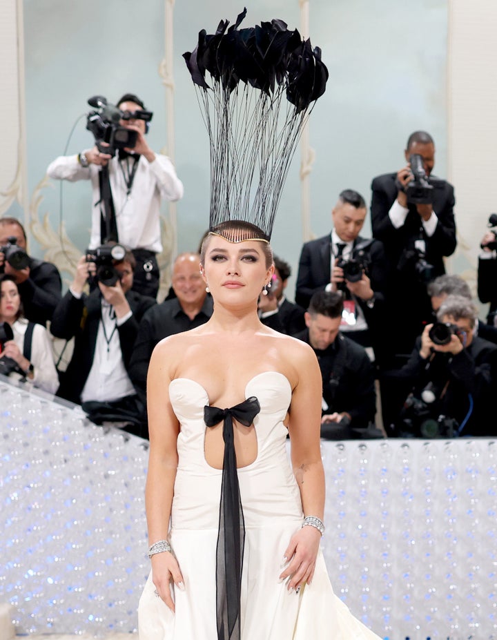 Florence Pugh Unveils Shaved Head At The Met Gala HuffPost Entertainment