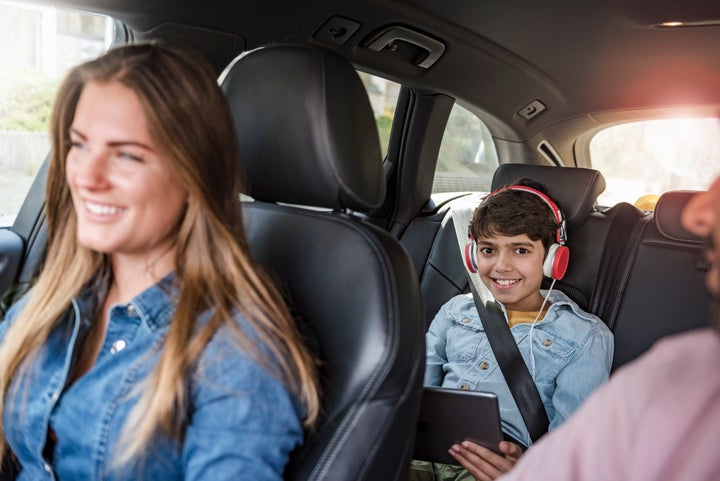 Audiobooks are a great way for kids to pass the time during long travel days. 