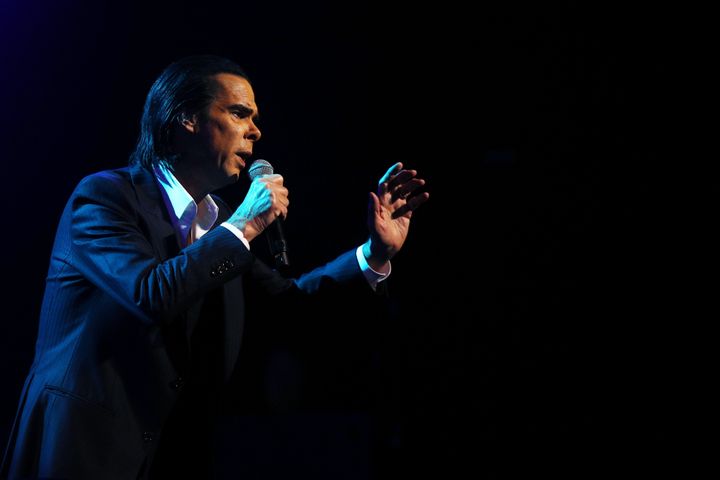 Nick Cave on stage in Australia last year