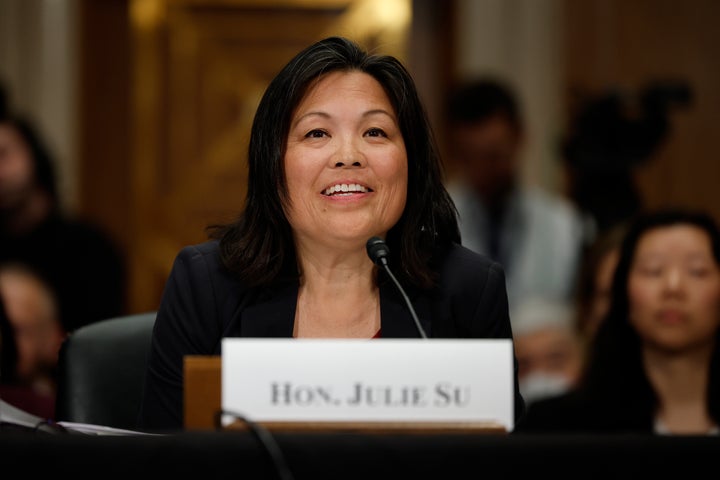 Acting Labor Secretary Julie Su testifies before the Senate.