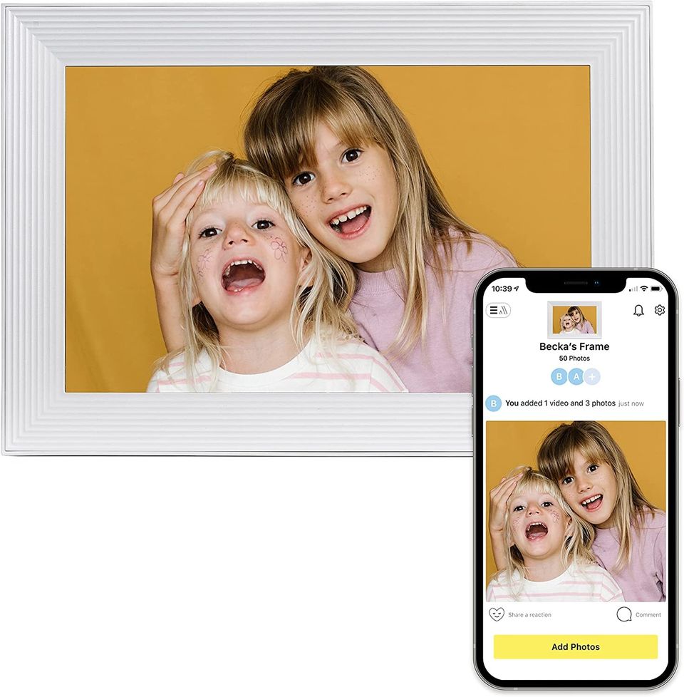 A smart digital picture frame to show off her favorite moments