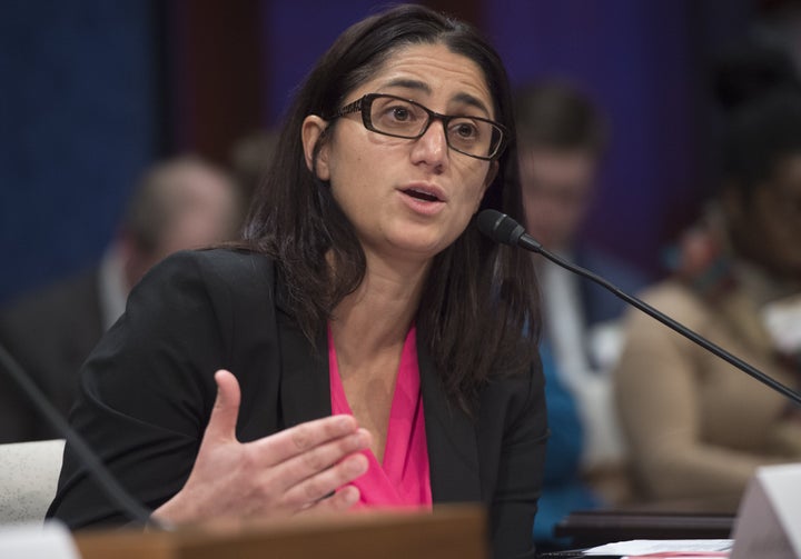 Dr. Mona Hanna-Attisha testifies during a committee hearing on Capitol Hill in Washington, D.C., Feb. 10, 2016.