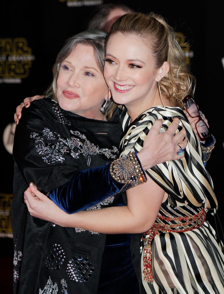 Carrie Fisher and Billie Lourd in 2015