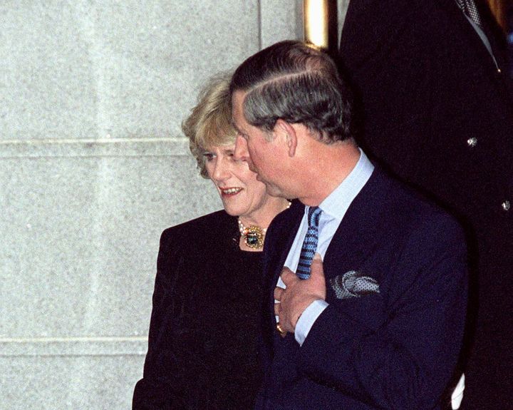 Charles and Camilla leaving The Ritz Hotel in 1999