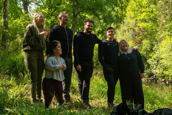 Maddy with her Traitors co-stars during the first season