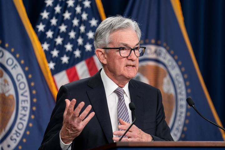 U.S. Federal Reserve Chair Jerome Powell attends a press conference in Washington, D.C., the United States, on May 3, 2023. 