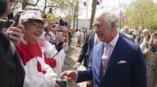 King Charles III Surprises Crowd Outside Buckingham Palace