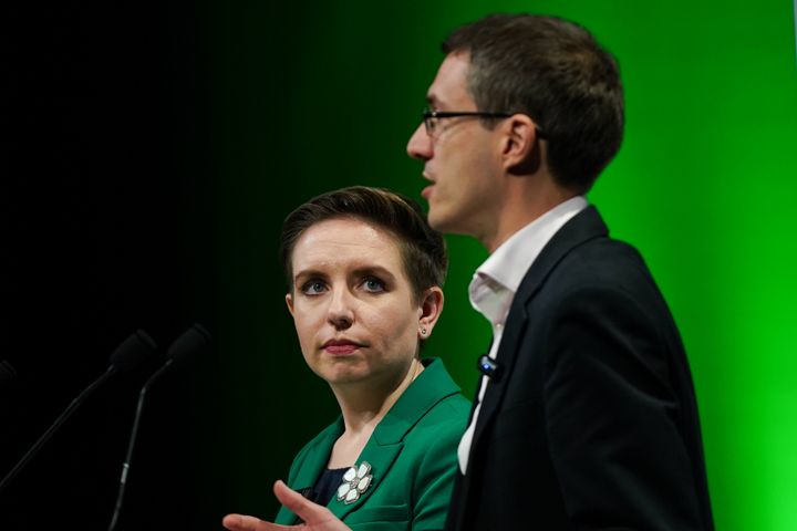 Adrian Ramsay and Carla Denyer, co-leaders of the Green Party.