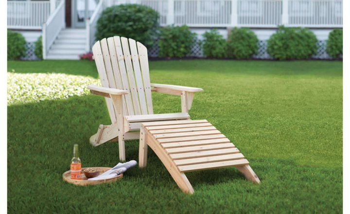 Living Accents natural wood chair from Ace Hardware