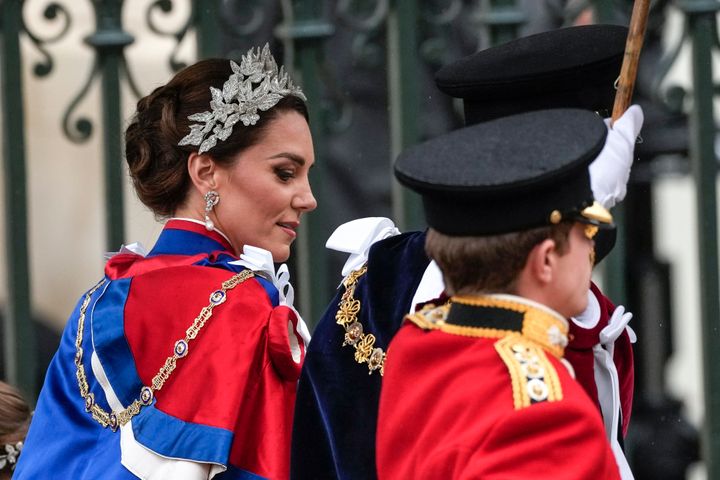 Kate Middleton Shines In Dazzling Headpiece At King Charles