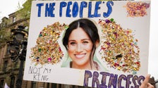 Demonstrators Show Support For Meghan Markle Amid King Charles’ Coronation