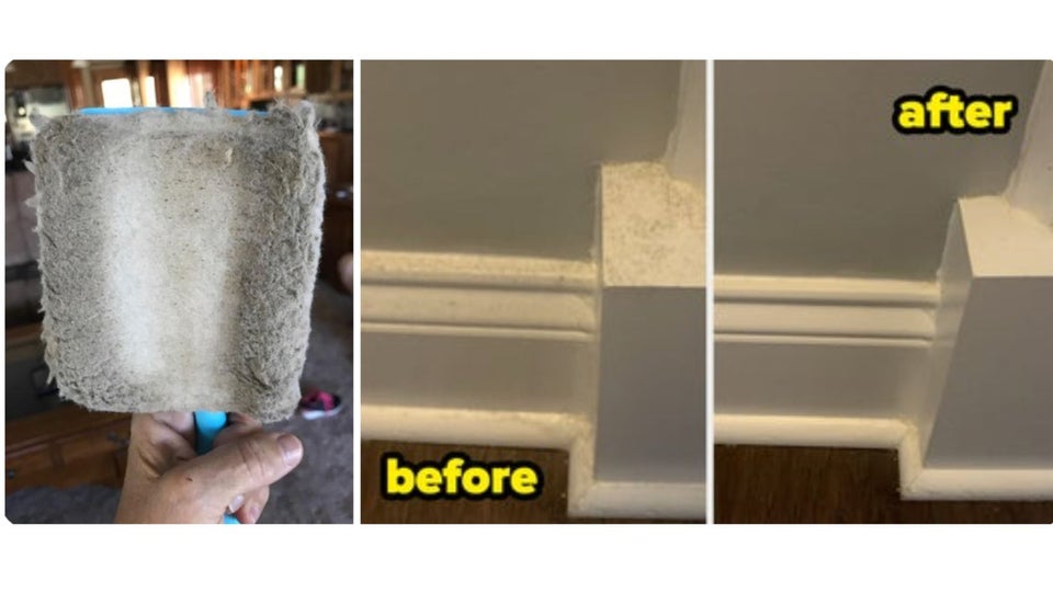 A baseboard and molding cleaning tool