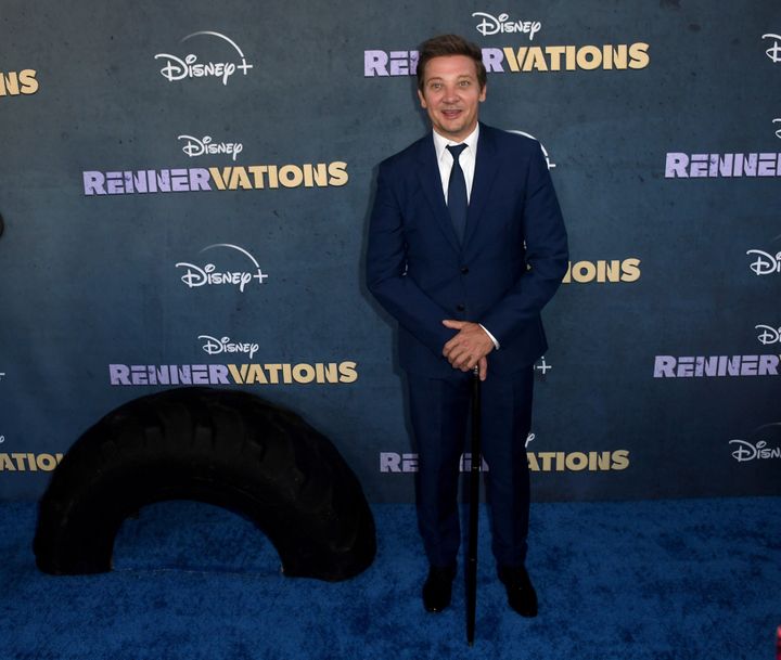 Jeremy Renner attends Disney+'s original series Rennervations Los Angeles premiere.