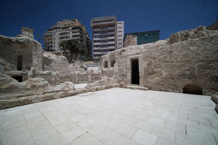 Ελληνιστική Νεκρόπολη του Σάτμπυ. Η αυλή του υπογείου