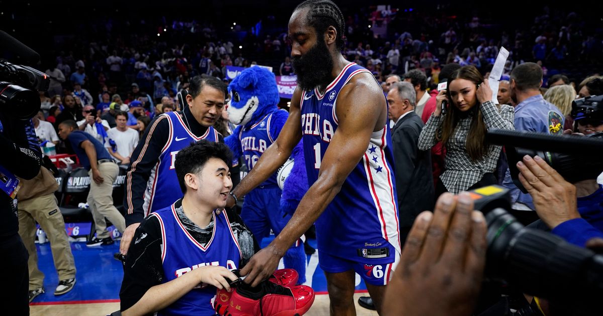James Harden Meets With Michigan State Shooting Survivor In Emotional Moment