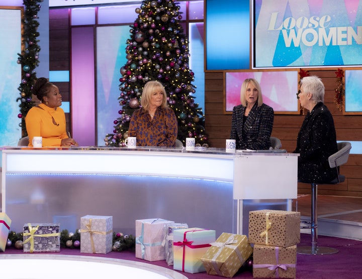 Carol with fellow panellists Charlene White, Linda Robson and Denise Welch