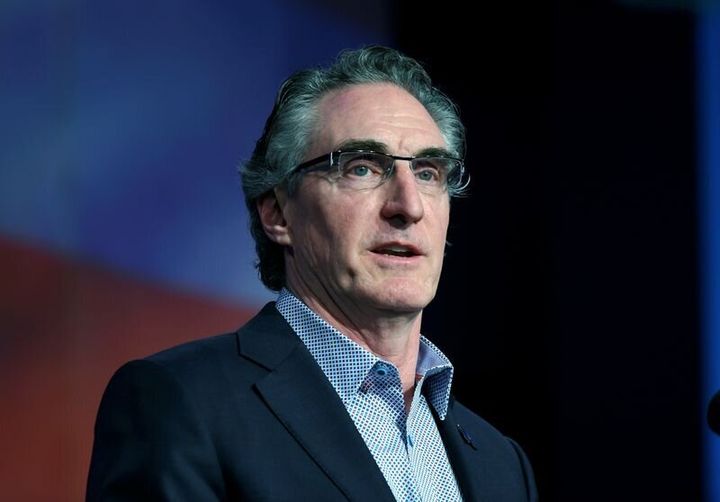 North Dakota Republican Gov. Doug Burgum has signed a bill that prohibits public schools and government entities from requiring teachers and employees to refer to transgender people by the pronouns they use, the governor’s office announced Monday. (REUTERS/Dan Koeck)