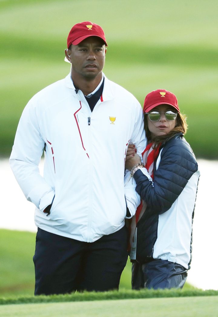 Tiger Woods and Erica Herman, pictured in 2017.