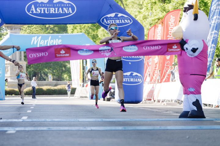 Serbian twin sisters Ivana Zagorac and Sladjana Zagorac placed first and second in the Madrid Women's Race 2023.