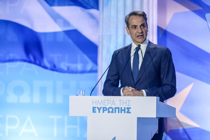 Ο Κυριάκος Μητσοτάκης στην ομιλια του για την Ημέρα της Ευρώπης