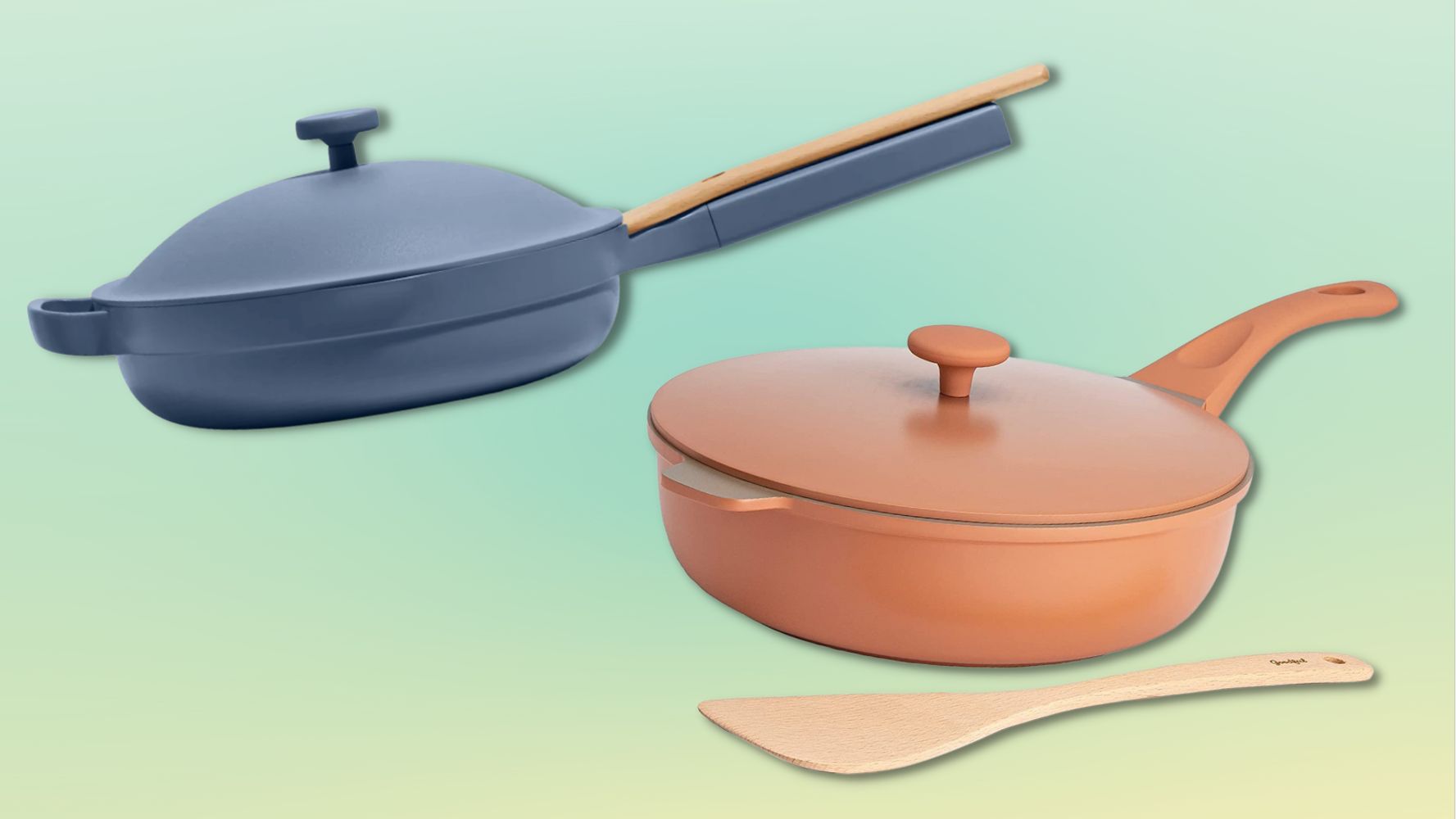 2-in-1 Divided Sauce Pan, Cast Aluminum Cookware
