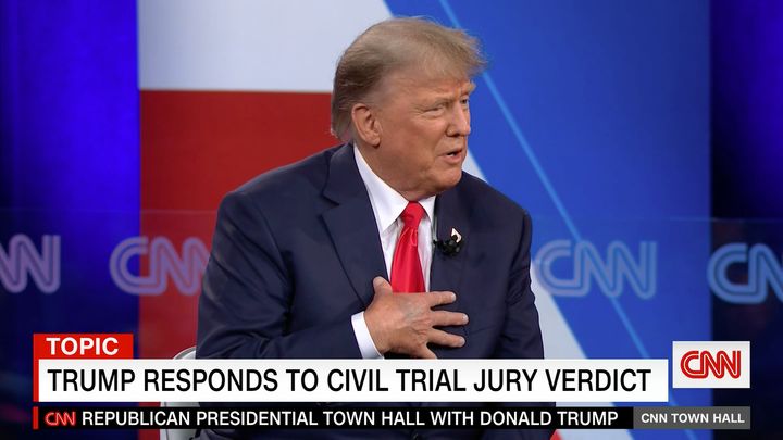 Trump speaks on CNN as he begins his latest presidential bid.